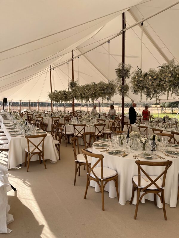 Subfloor and single use matting for a marquee floor by Red Woodpecker Event Hire- marquee flooring hire