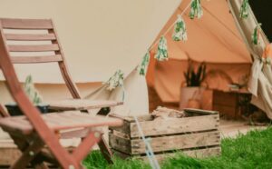 Decorated bell tent hire in Essex