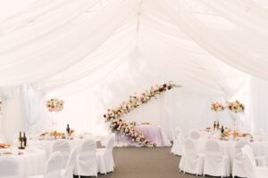 Elegant marquee wedding ideas for a big day used for pastel wedding